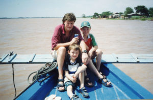 Brian, rory and Shawn Webster on the Mekong (2002)