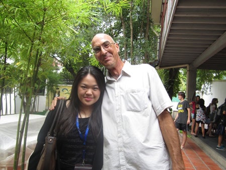 ISPP Alumni Sharlynn Ng with Mr Krupp